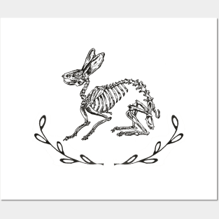 Bunny Skeleton Posters and Art